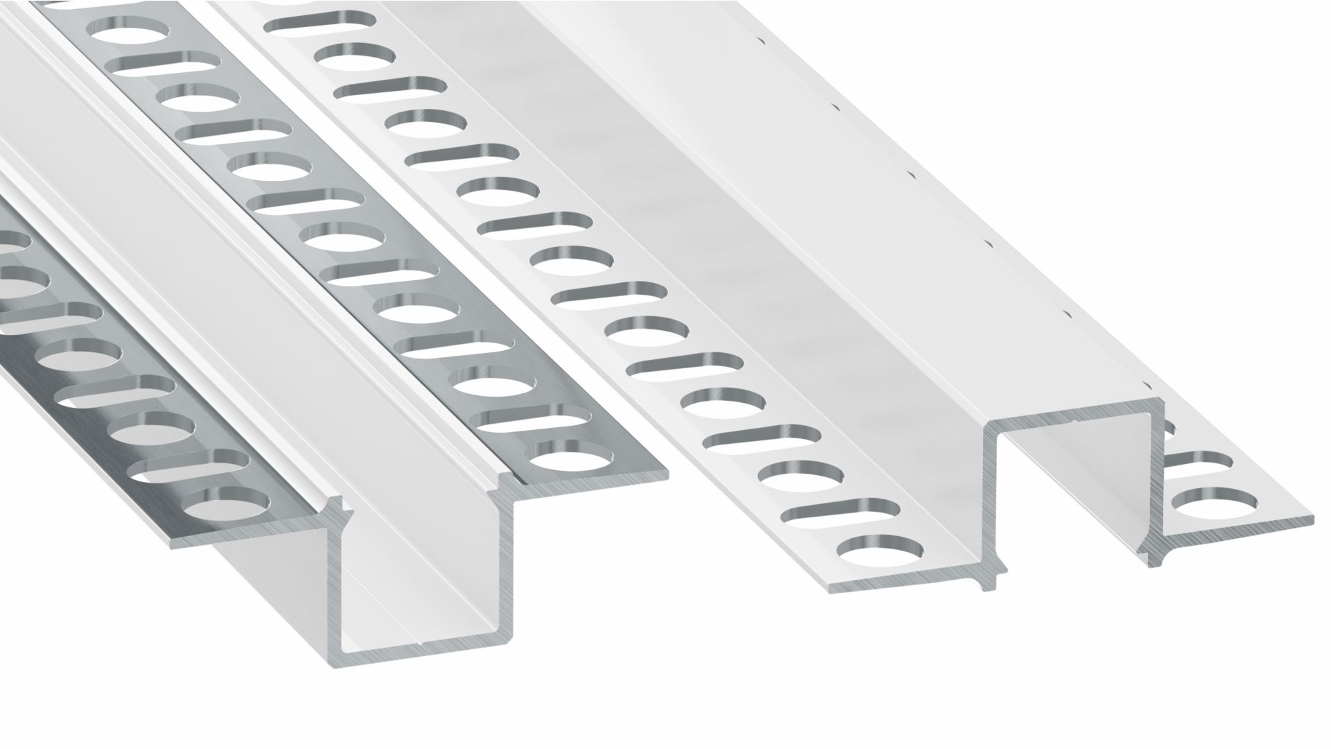 Profile LUMINES type Gaudi white lacquered 6,15 m